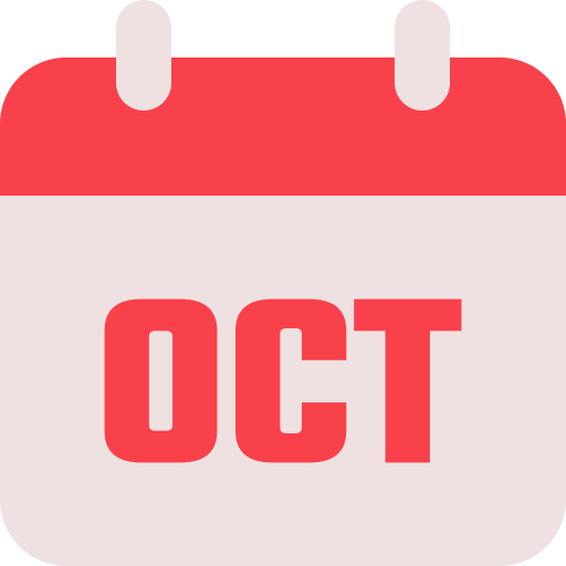 October - Free time and date icons