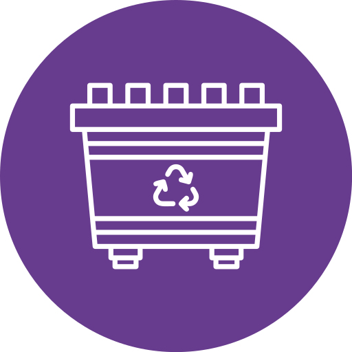 tacho de reciclaje icono gratis