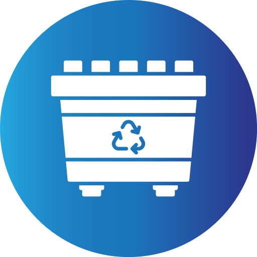 tacho de reciclaje icono gratis