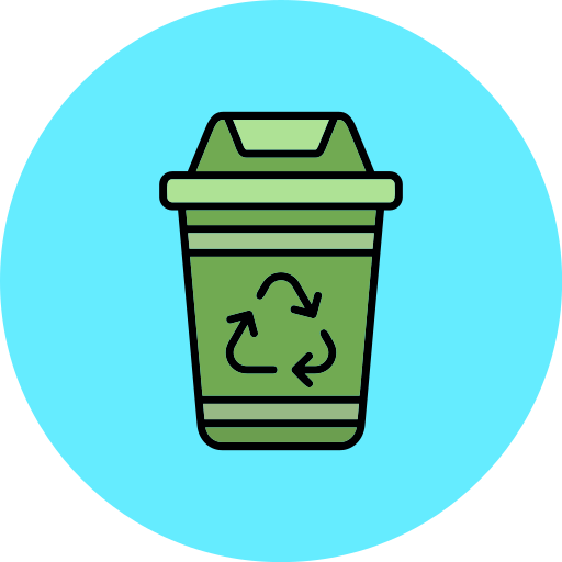 tacho de reciclaje icono gratis