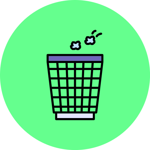 contenedor de basura icono gratis