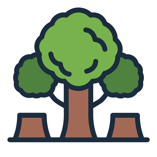 deforestación icono gratis