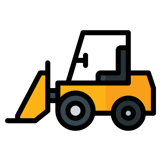 Бульдозер бесплатно иконка