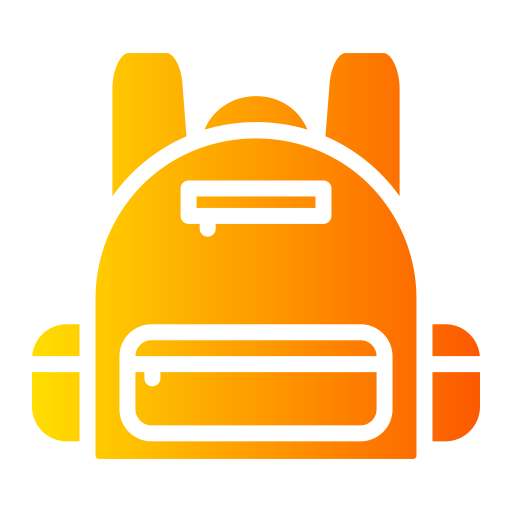 bolsa para la escuela icono gratis