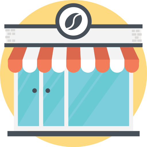 Кофейный магазин бесплатно иконка