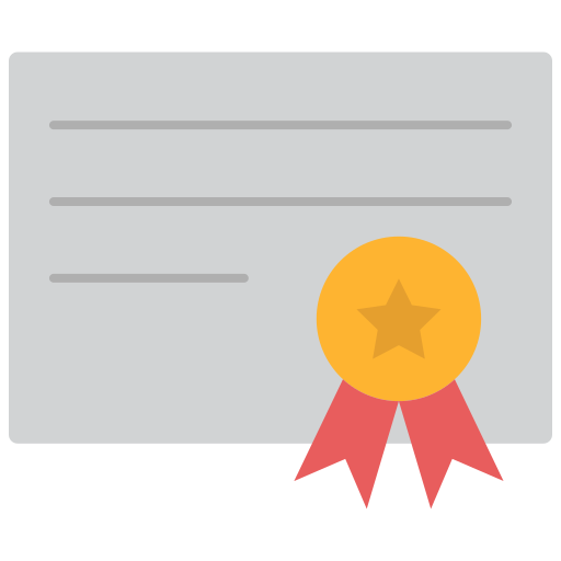 certificado icono gratis