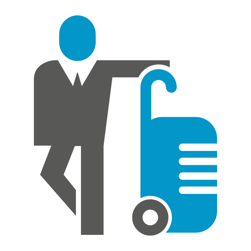 bolsa de viaje icono gratis