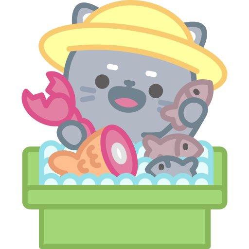Fish free sticker