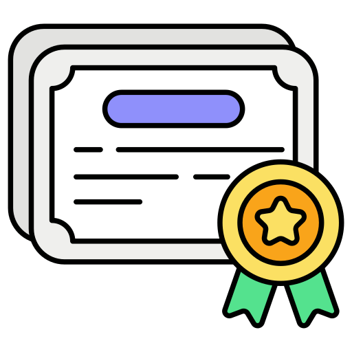 certificado icono gratis