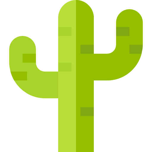 Cactus Basic Straight Flat icon