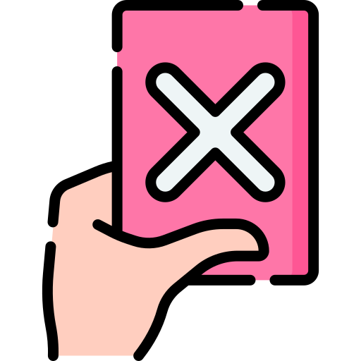 Red card free icon Red card free icon