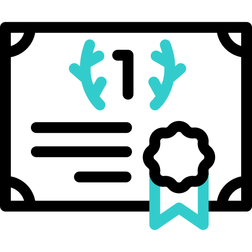 certificado icono gratis