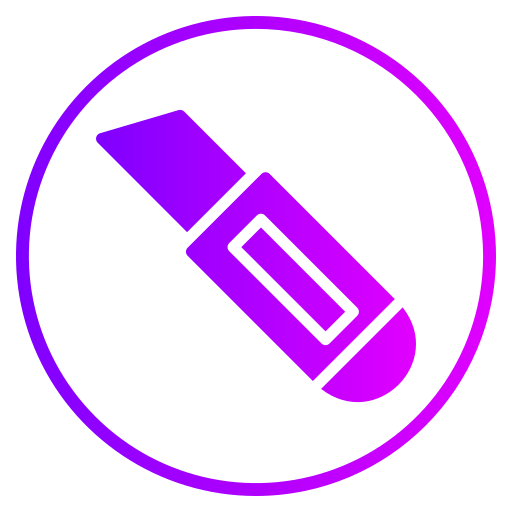 Utility knife free icon