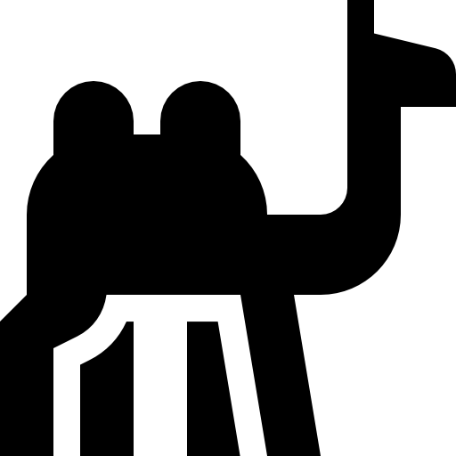 Dromedary Basic Straight Filled Icon