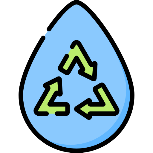 reciclaje de agua icono gratis