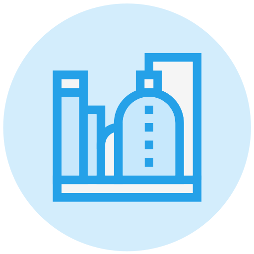 fábrica de aceite icono gratis