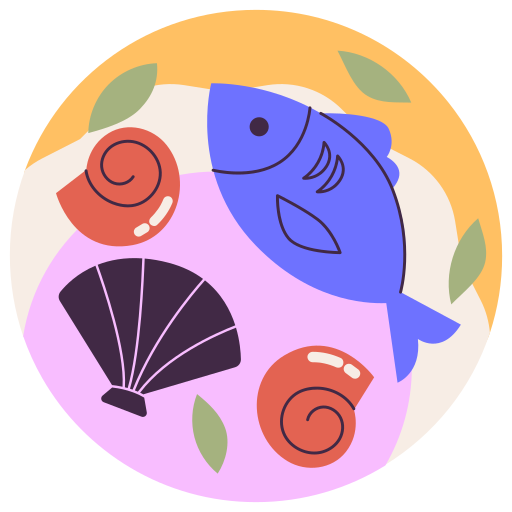 Fish free sticker