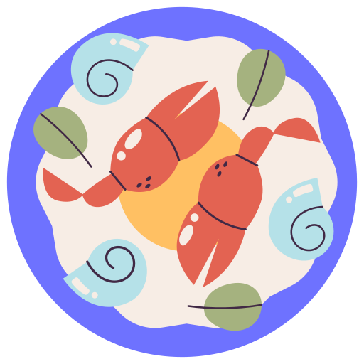 Морепродукты бесплатно стикер