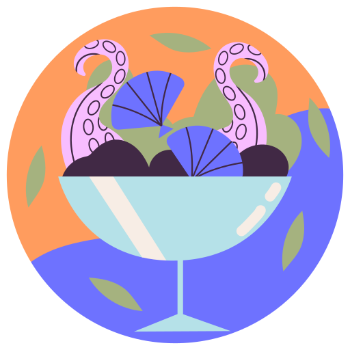 Seafood free sticker Seafood free sticker