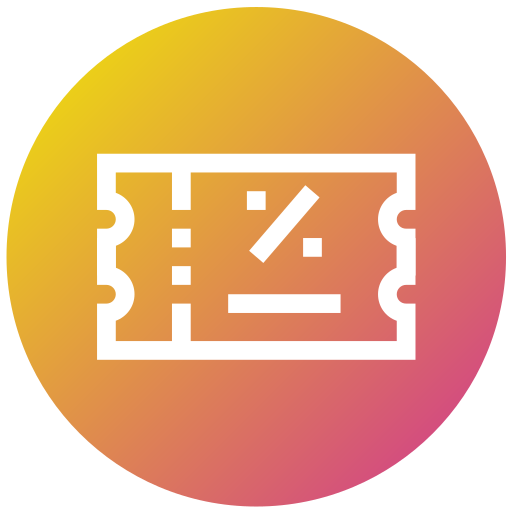 cupón de descuento icono gratis