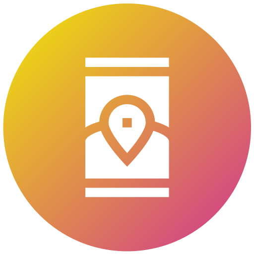 Mobile location free icon Mobile location free icon