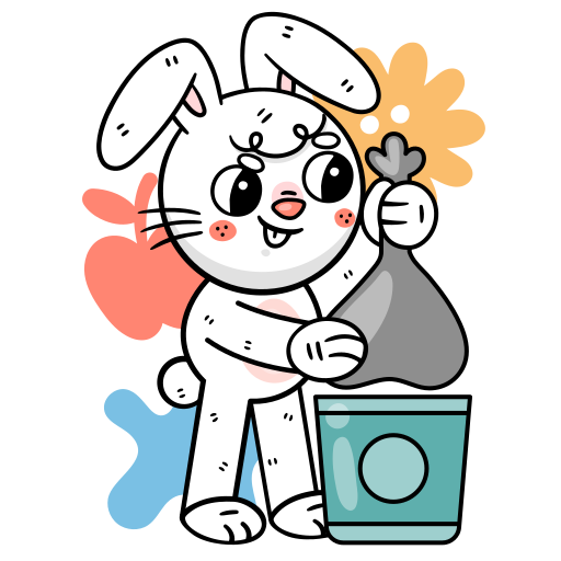 poubelle gratuit sticker