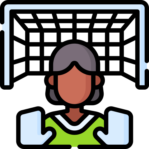 Female soccer player free icon