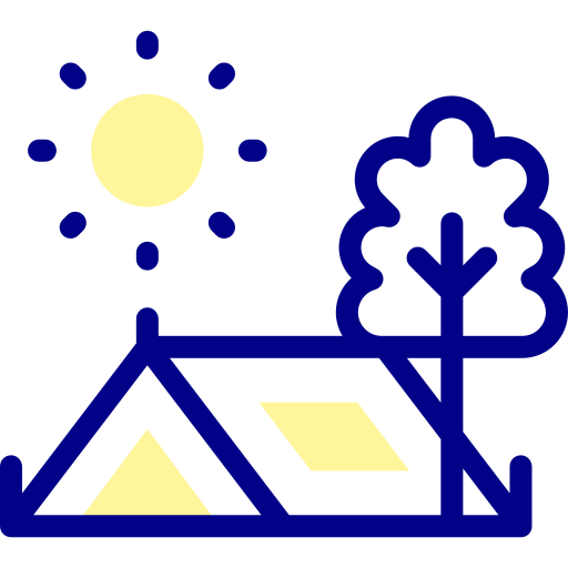 cámping icono gratis