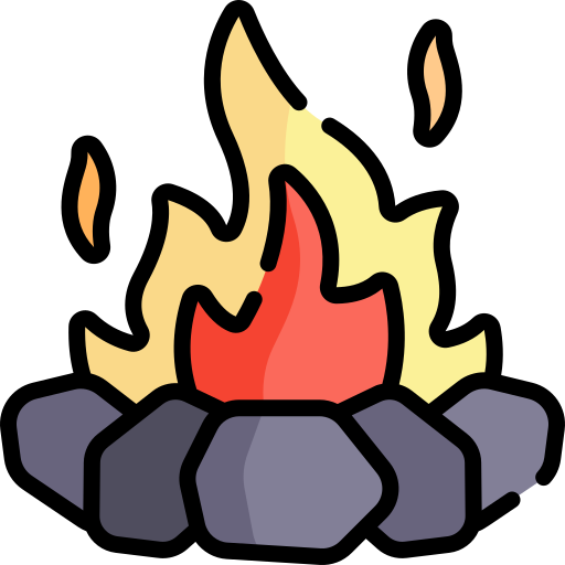 Bonfire Kawaii Lineal color icon