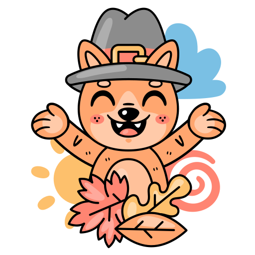 action de grâces gratuit sticker