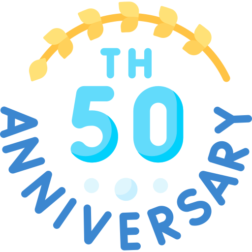 50 aniversario icono gratis