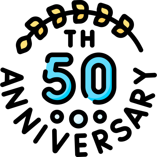 50 aniversario icono gratis