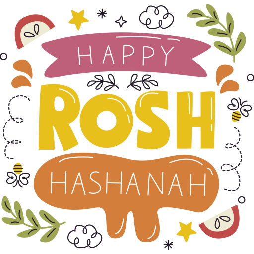 Rosh hashanah Stickers - Free cultures Stickers