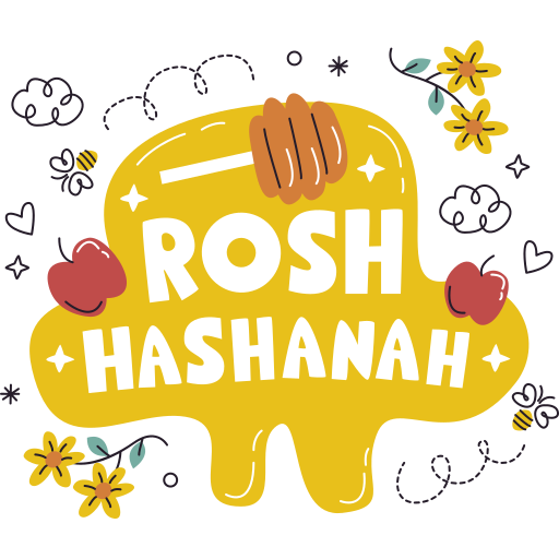 Rosh hashanah Stickers Free food and restaurant Stickers