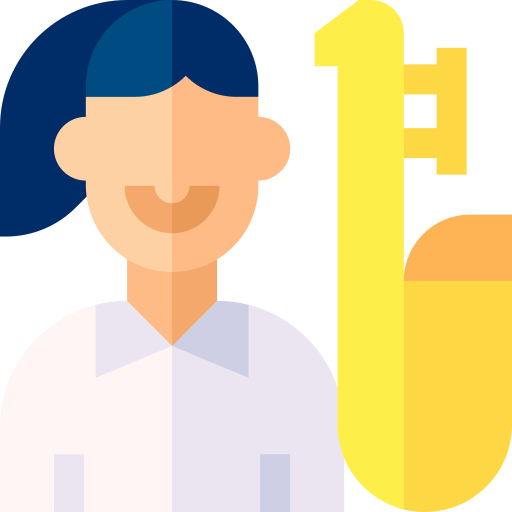 saxofonista icono gratis