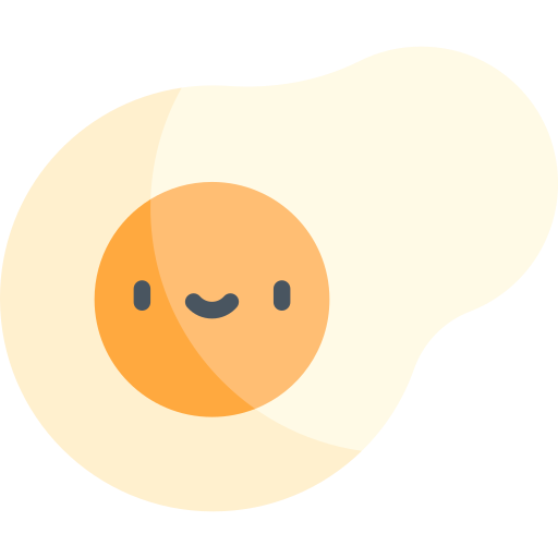 huevo frito icono gratis