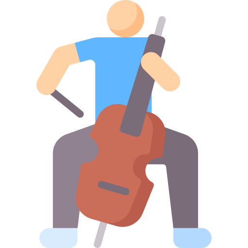 violoncelista icono gratis