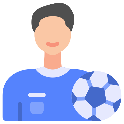 jugador de fútbol icono gratis