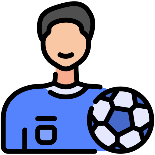 jugador de fútbol icono gratis