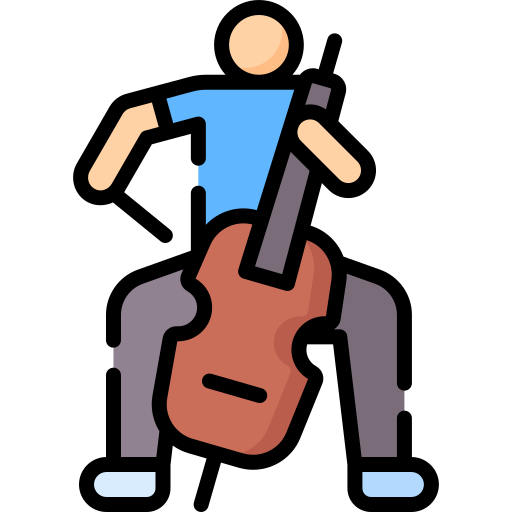 violoncelista icono gratis