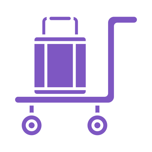 chariot à bagages Icône gratuit chariot à bagages Icône gratuit