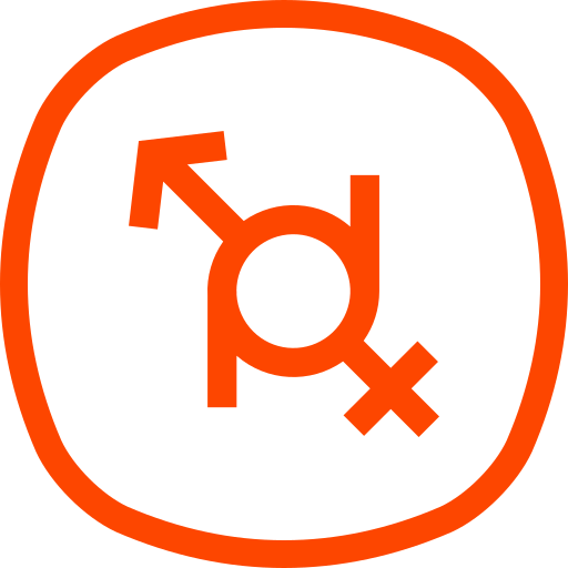 género fluido icono gratis