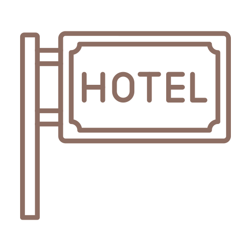 señal de hotel icono gratis