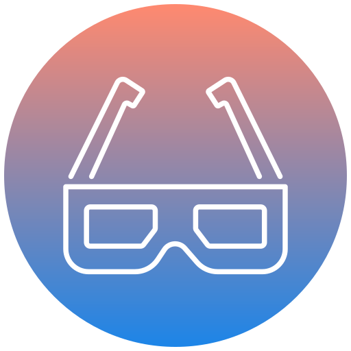 gafas 3d icono gratis