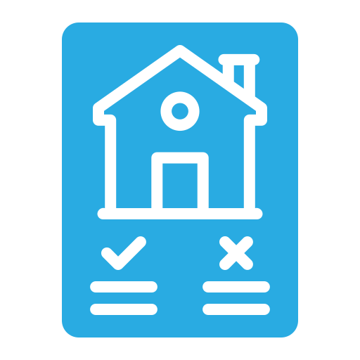 reglas de casa icono gratis