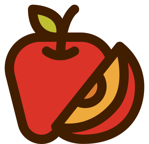 rodaja de manzana icono gratis