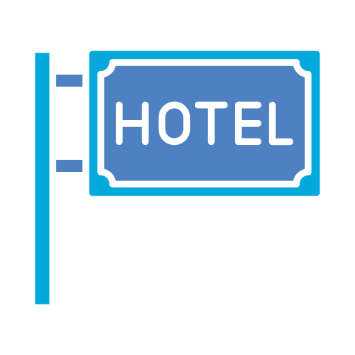 señal de hotel icono gratis