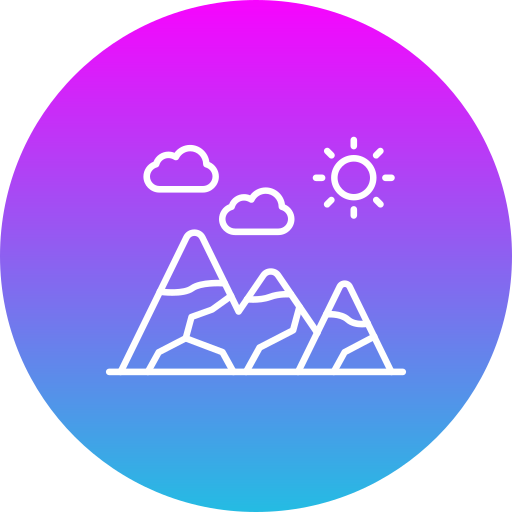 montañas icono gratis