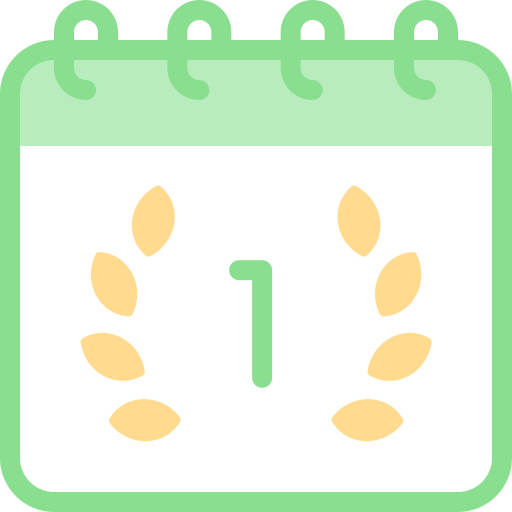 1er aniversario icono gratis