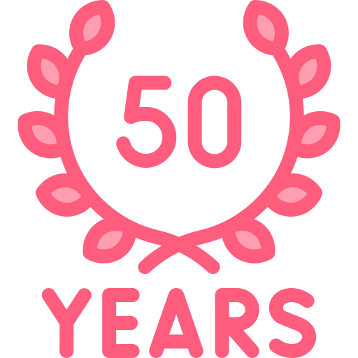 50 aniversario icono gratis